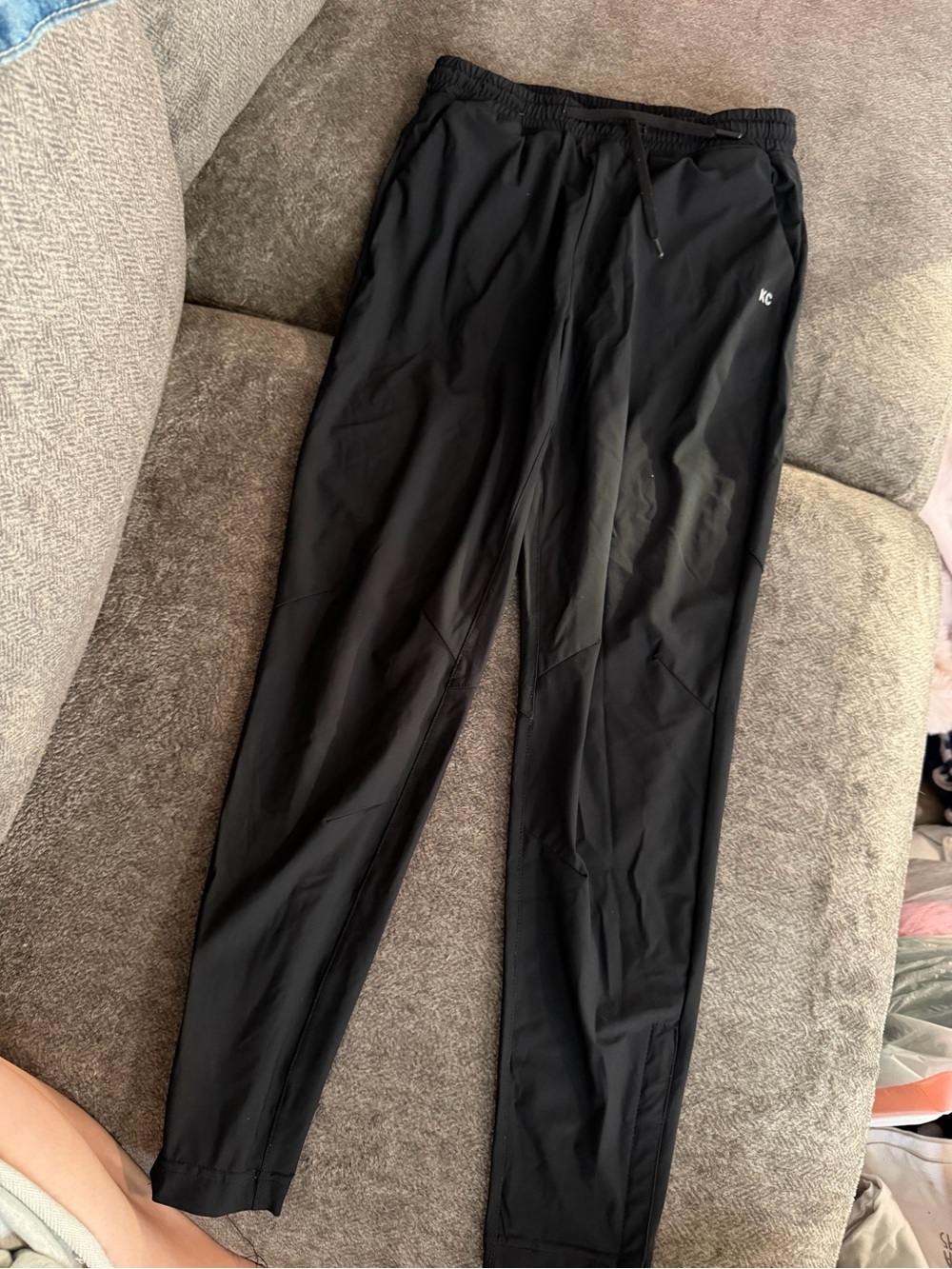 Kenneth Cole Black Athletic Jogger Pants